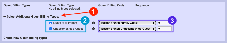Set Guest Billing Types