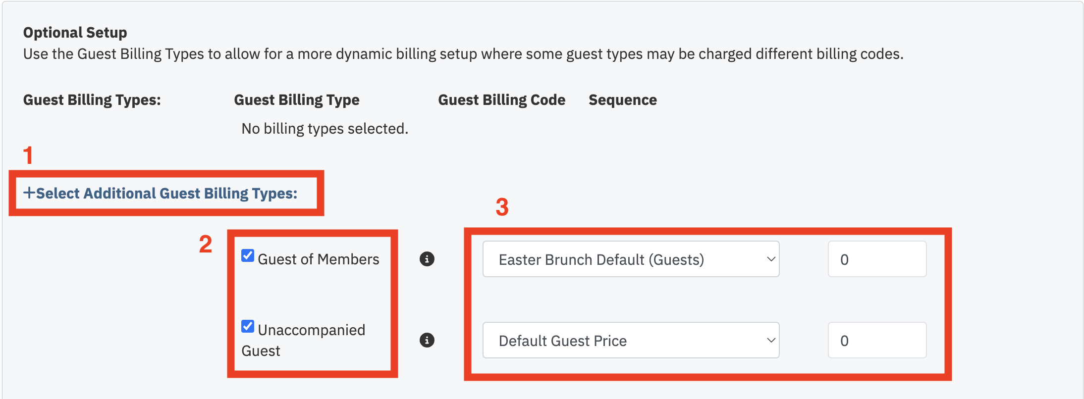 Set Guest Billing Types